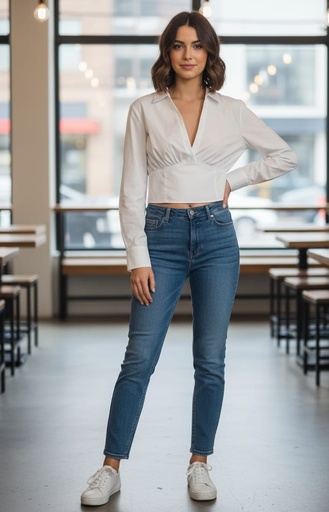 HYFVE BLUSA BLANCO MUJER HF23G251B