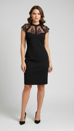 IRIS VESTIDO C. MUJER NEGRO ID4292