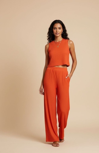 [IRIS1SNA] LOVE BLUSA-PANTALON NARANJA 2PZS IRIS1SNA