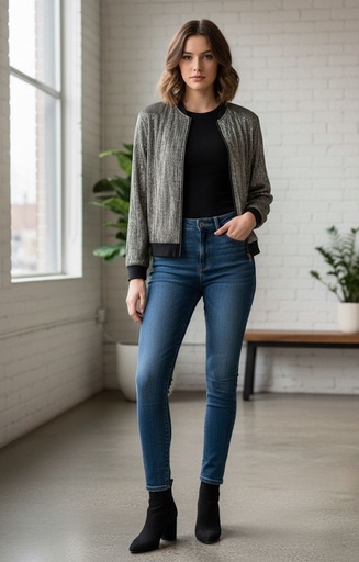 ALICEBLUE BLUSA MUJER GRIS BRILLANTE J33337