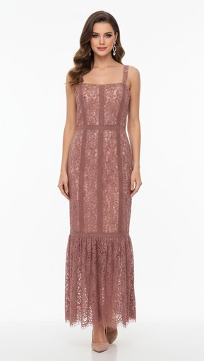 JUST ME VESTIDO MORADO LILA-BEIGE JMD15014