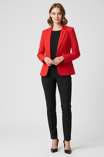[JS5446R] OVI BLAZER MUJER ROJO