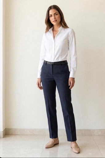 [P1466A] ACTIVE PANTAL.FORMAL MUJER AZUL