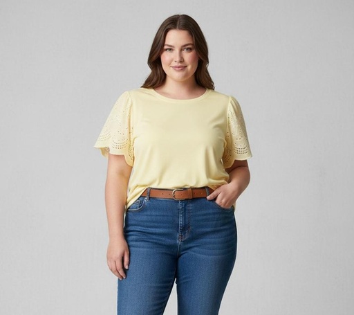[PCR2041] PERCH BLUSA AMARILLO MUJER
