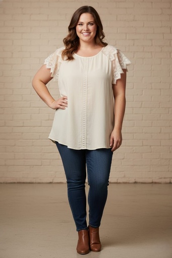 PERCH BLUSA CREMA MUJER PEM6747