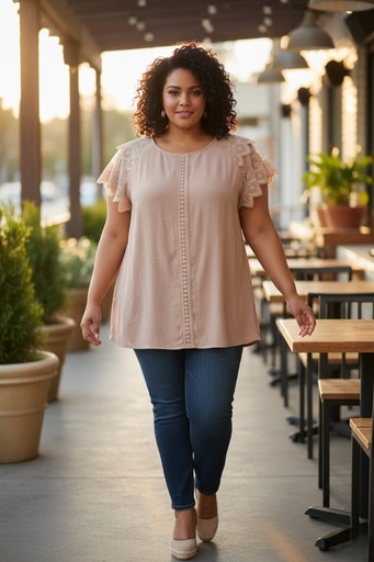 [PEM6747RV] PERCH BLUSA ROSA VIEJO MUJER