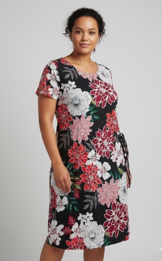 SIGNATURE VESTIDO MUJER NEGRO FLRS RB61961W