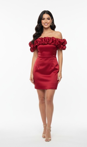 SYMPHONY VESTIDO ROJO BRILLANTE SD1220SP