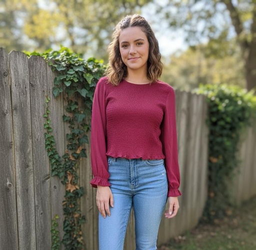 [SS2130F] SHE+SKY BLUSA MUJER FUCSIA SS2130