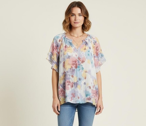 ZAC&RACHEL BLUSA MORADO ESTAM CLRS ST814N02ZM