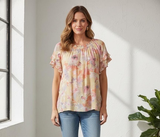 ZAC&RACHEL BLUSA AMARILLO ESTAM CLRS ST814N03CA