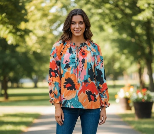 ZAC&RACHEL BLUSA FLORES CLRS MUJER ST815079KF