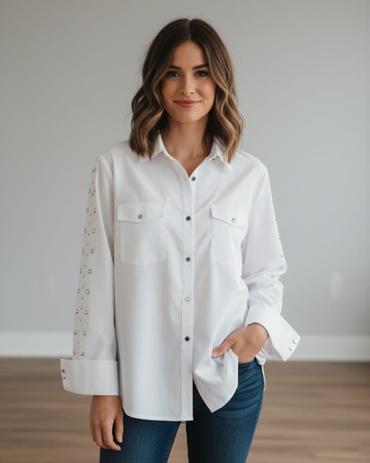 ZAC&RACHEL CAMISA BLANCO MUJER ST81F662T