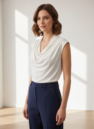 ZAC&RACHEL BLUSA BLANCO MUJER ST81HFTJ7B