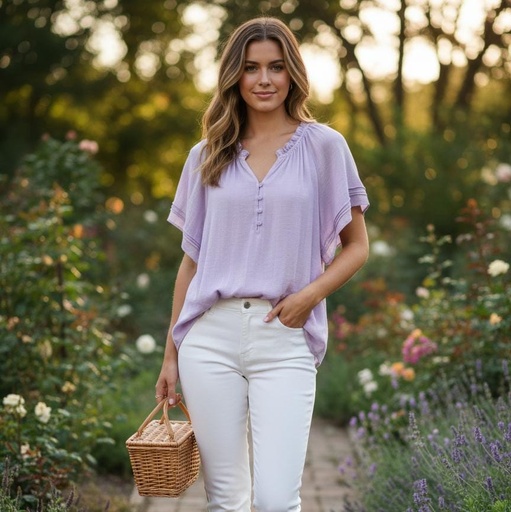 ZAC&RACHEL BLUSA MORADO LILA ST81JQ02Z