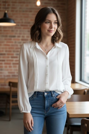 ZAC&RACHEL BLUSA BLANCO MUJER ST81LZ55S