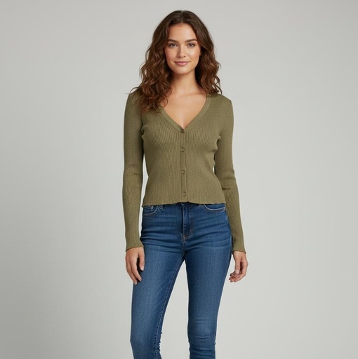 [SW10759VO] ACTIVE BLUSA MUJER VERDE OLIVO