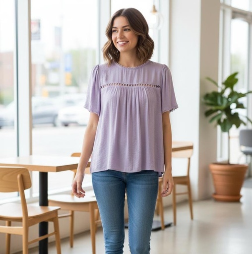 ACTIVE BLUSA MORADO LILA MUJER T13520ML