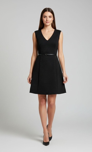 [VC00X226] VESTIDO NEGRO C. 5553