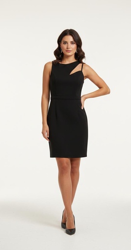 [VC00X51] VESTIDO NEGRO C. R16174