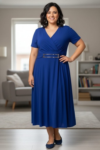 [VC00X8] VESTIDO C. 71478 /AZUL