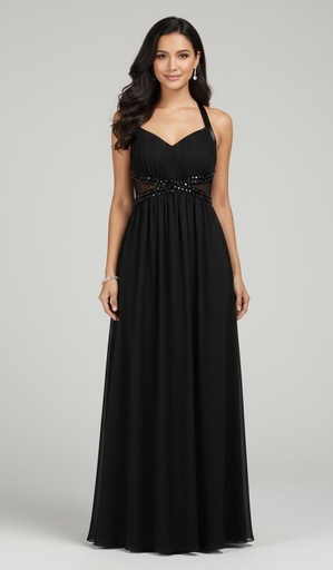 [VL00X055] 22378/VESTIDO NEGRO