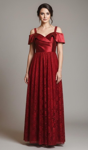 [VL00X068] MF280/VESTIDO OCRE LARGO