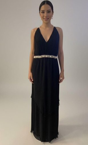 [VR2044G] HAYDEN VESTIDO MUJER NEGRO