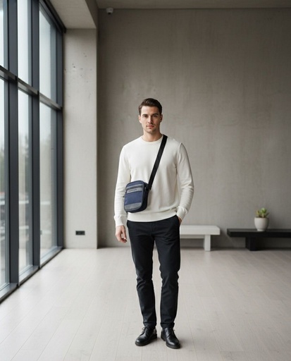 [XM05698] TOMMY CARTERA HOMBRE AZUL