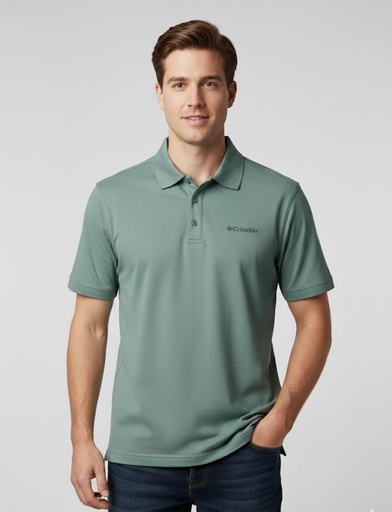 [XO0904] COLUMBIA CAMISETA VERDE HOMBRE