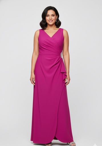 ALEX VESTIDO FUCSHIA FLR BRILLANTE 134200