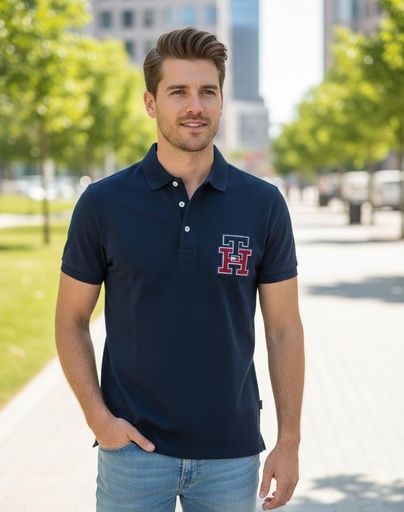 TOMMY CAMISETA AZUL MARINO HOMBRE XM05639AM