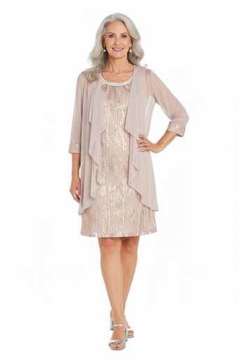 R&M RICHARD VESTIDO-CHAQUT. ROSA V.FLRS 3397R