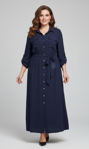 MI COLLECTION VESTIDO AZUL MARINO MUJER AFD9006