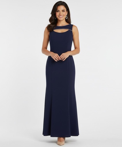 NW VESTIDO AZUL MARINO LARGO 22277