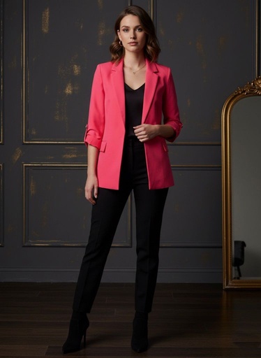 [80080JYF] LOVE TREE BLAZER FUCSHIA MUJER