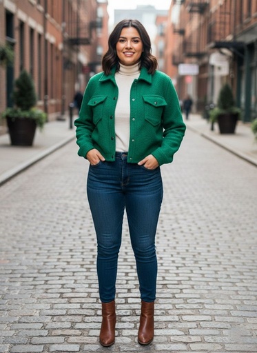 LOVE TREE CHAQUETA VERDE MUJER 80119JHV