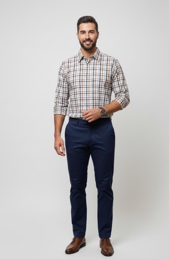 [801243] BANANA CAMISA HOMBRE BLANCO CUADRC.CF-NG