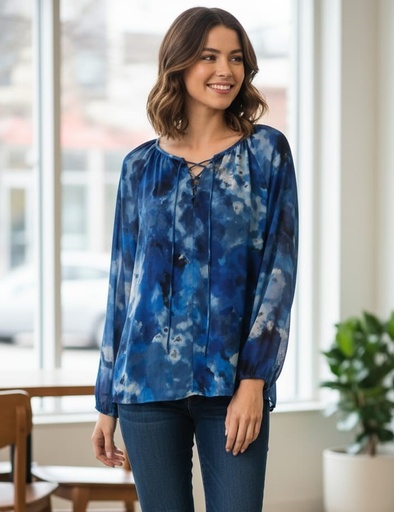SIONI BLUSA MUJER AZUL MARINO ESTAM. 8588Y7295