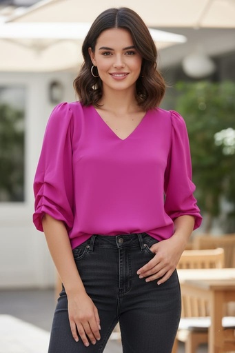 APRIL BLUSA FUCSHIA MUJER 8849