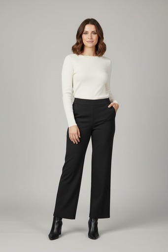 MICHEL PANTALON NEGRO CAMPANA 9484N