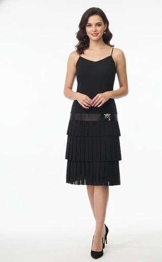 [9586] BETSY&ADAM VESTIDO MUJER NEGRO