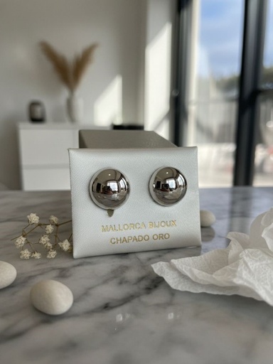 [AE0210] ARETES ENCHAPE DORADO MED.