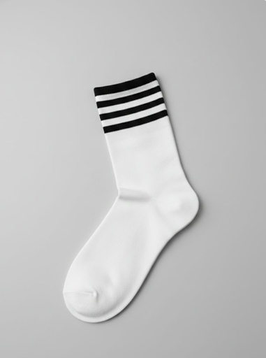 [KNEE] FASHION CALCETINES MUJER NEGRO RAYAS BLC