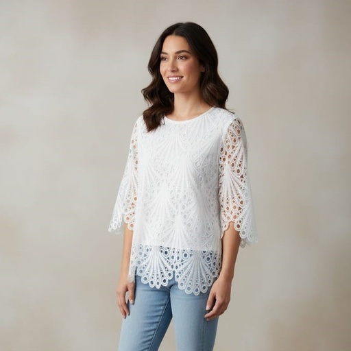 [LAU3381] NY COLLECTION BLUSA BLANCA MUJER