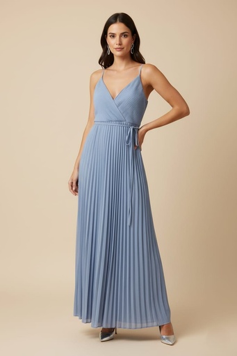 SOIEBLU VESTIDO L. MUJER CELESTE M19491