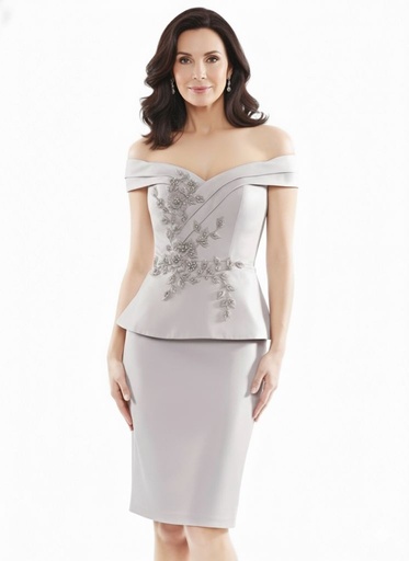 [MV1059M] MARSONI VESTIDO MAUVE FLR BRILLANTE