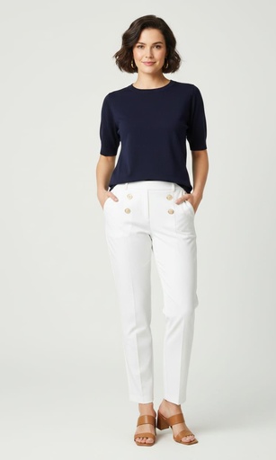 ZAC&RACHEL PANTALON BLANCO MUJER NA81HS73QB