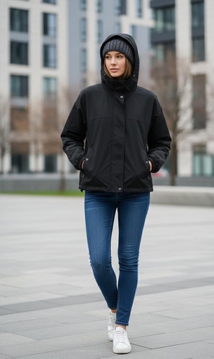 MICHEL CHAQUETA NEGRO ZZ70881N