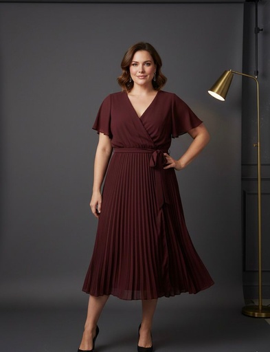 SANDRA DARREN VESTIDO OCRE ZZ77584